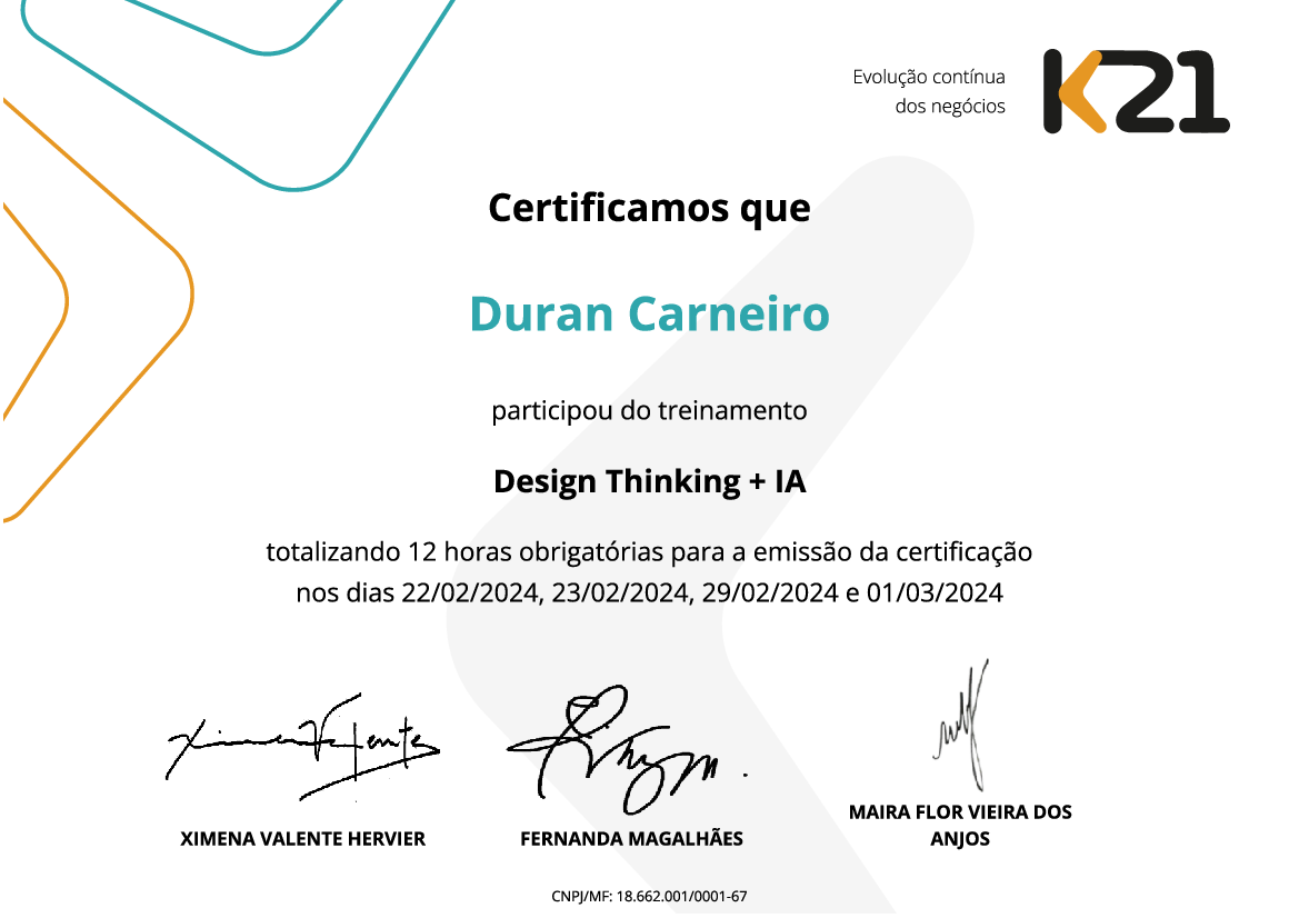 Certificado K21